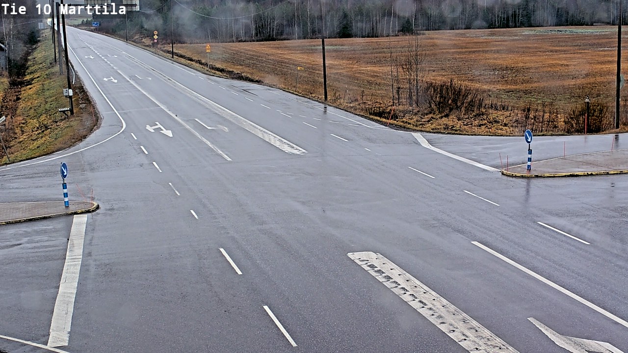 Weather Camera Image Väg 10 S:t Mårtens, Marttila, Varsinais-Suomi