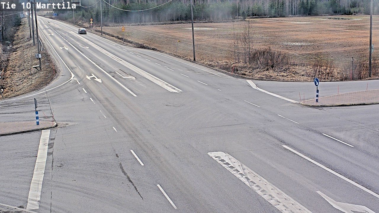 Weather Camera Image Väg 10 S:t Mårtens, Marttila, Varsinais-Suomi