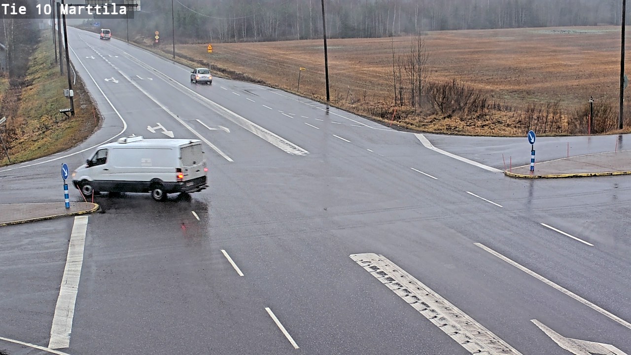 Weather Camera Image Väg 10 S:t Mårtens, Marttila, Varsinais-Suomi