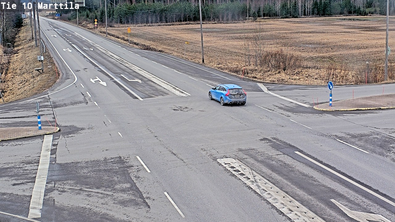 Weather Camera Image Väg 10 S:t Mårtens, Marttila, Varsinais-Suomi