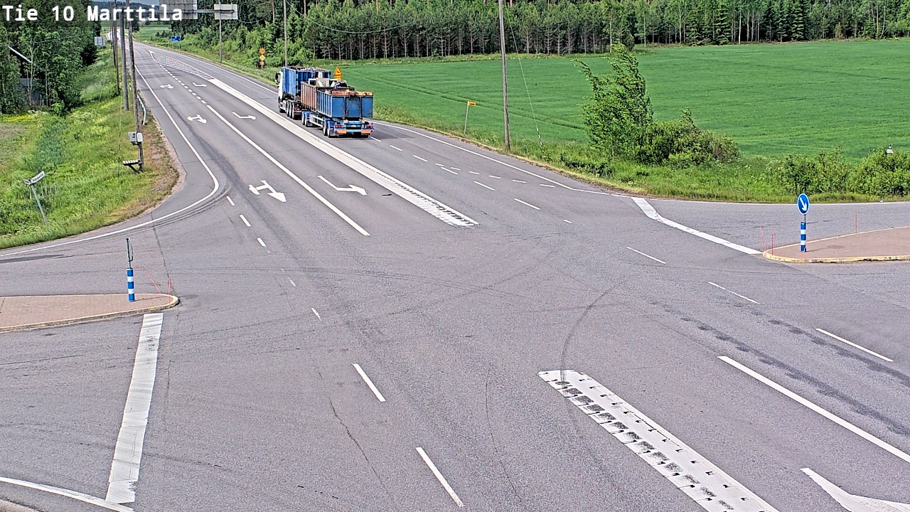Weather Camera Image Väg 10 S:t Mårtens, Marttila, Varsinais-Suomi