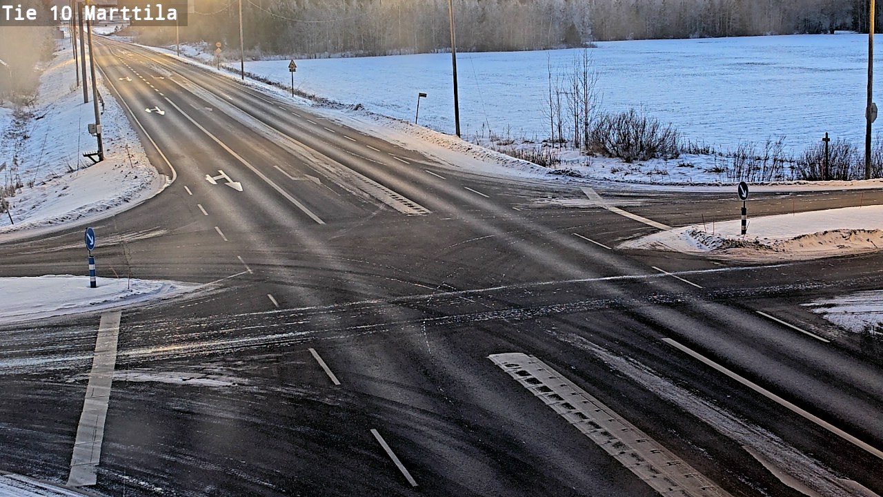 Weather Camera Image Väg 10 S:t Mårtens, Marttila, Varsinais-Suomi