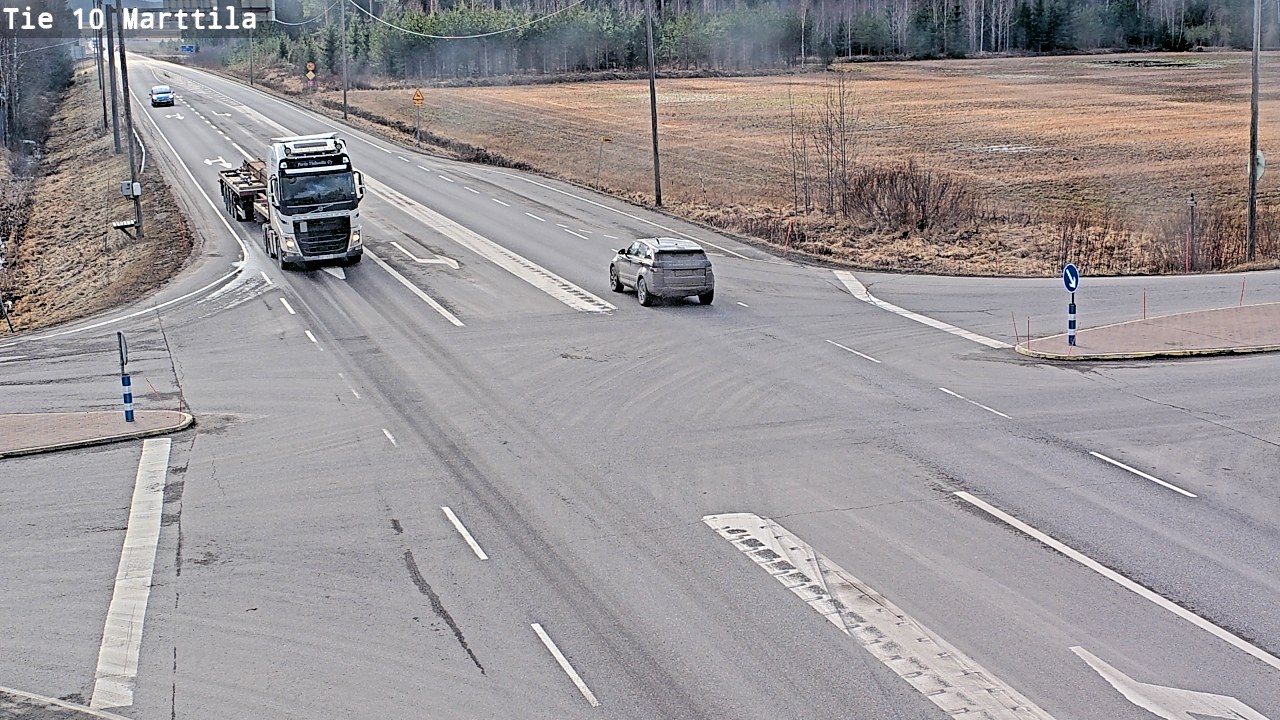 Weather Camera Image Road 10 Marttila, Marttila, Varsinais-Suomi