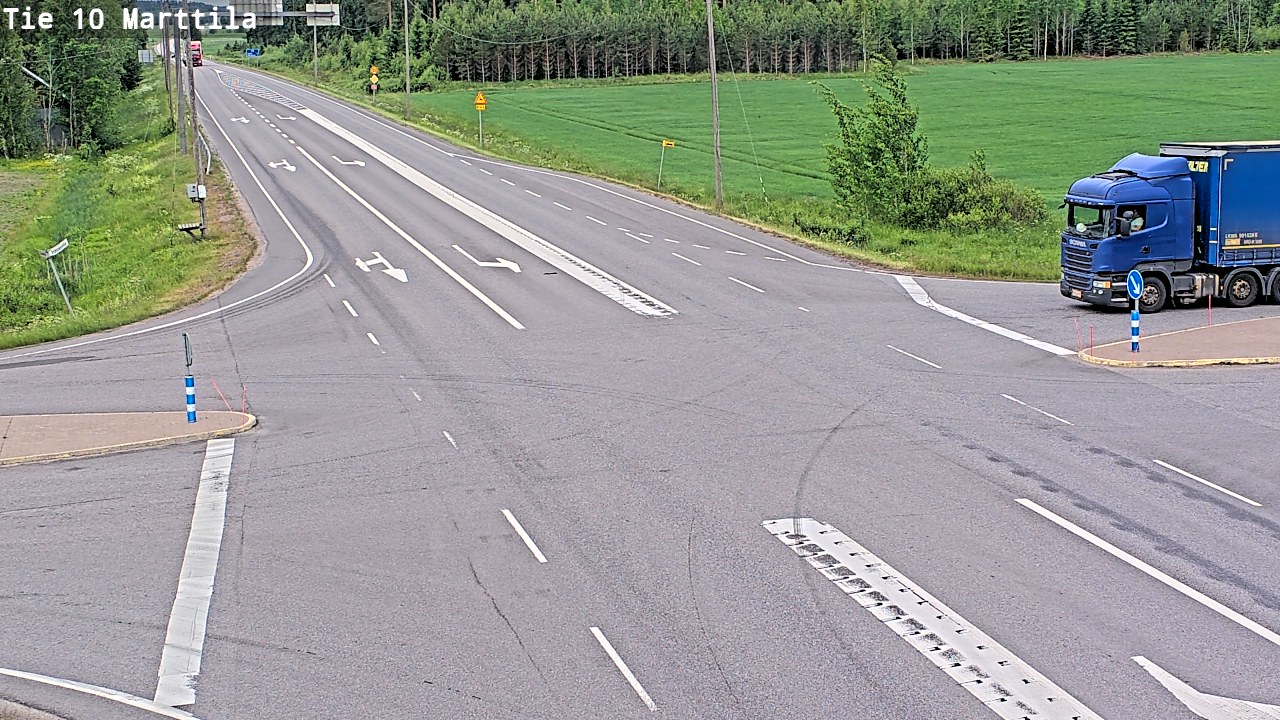 Weather Camera Image Väg 10 S:t Mårtens, Marttila, Varsinais-Suomi
