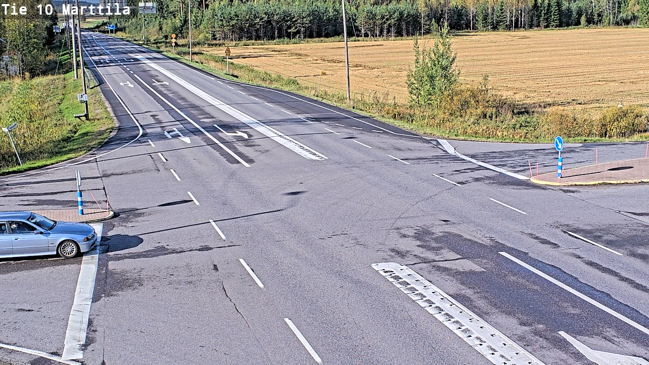 Weather Camera Image Väg 10 S:t Mårtens, Marttila, Varsinais-Suomi