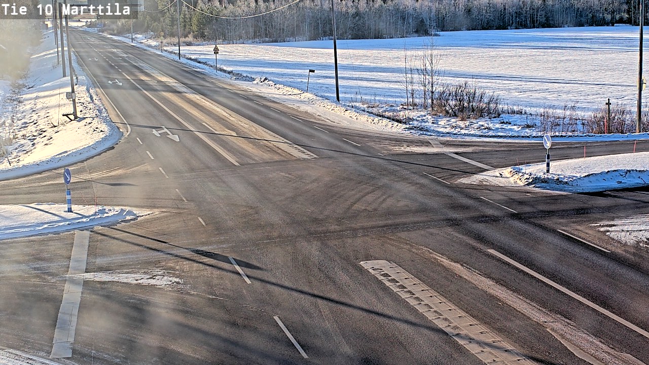 Weather Camera Image Väg 10 S:t Mårtens, Marttila, Varsinais-Suomi