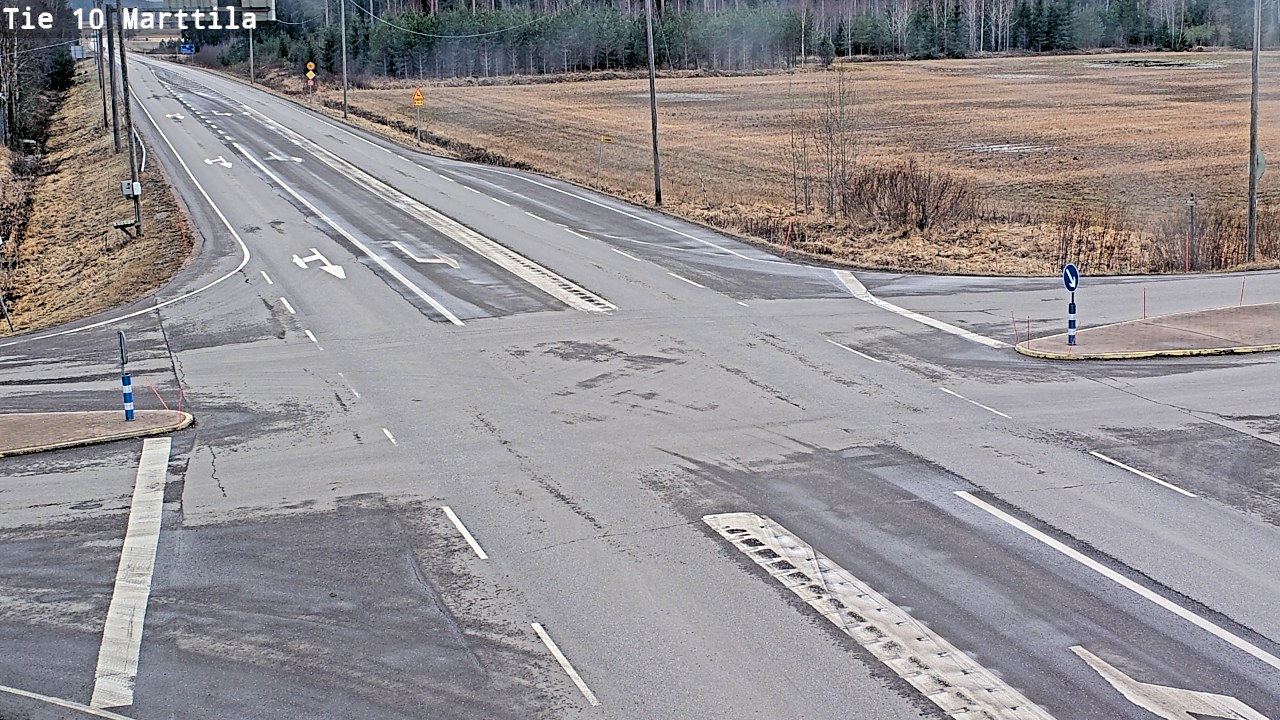 Weather Camera Image Väg 10 S:t Mårtens, Marttila, Varsinais-Suomi