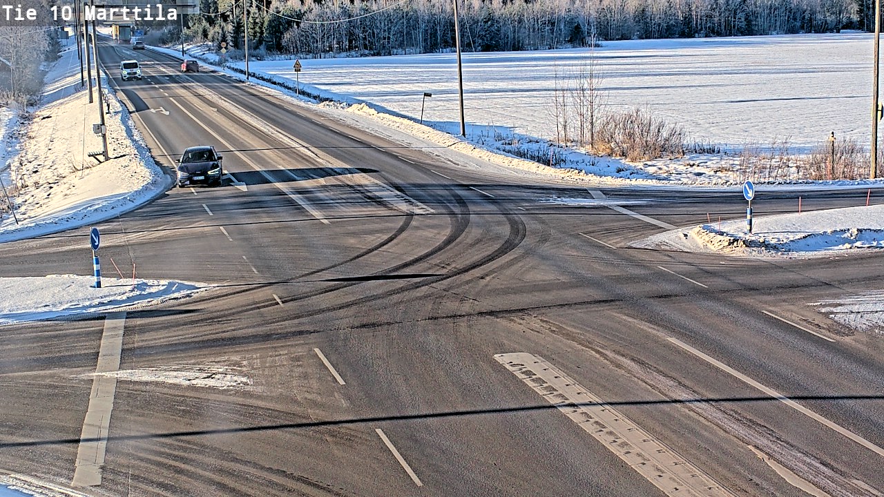 Weather Camera Image Väg 10 S:t Mårtens, Marttila, Varsinais-Suomi