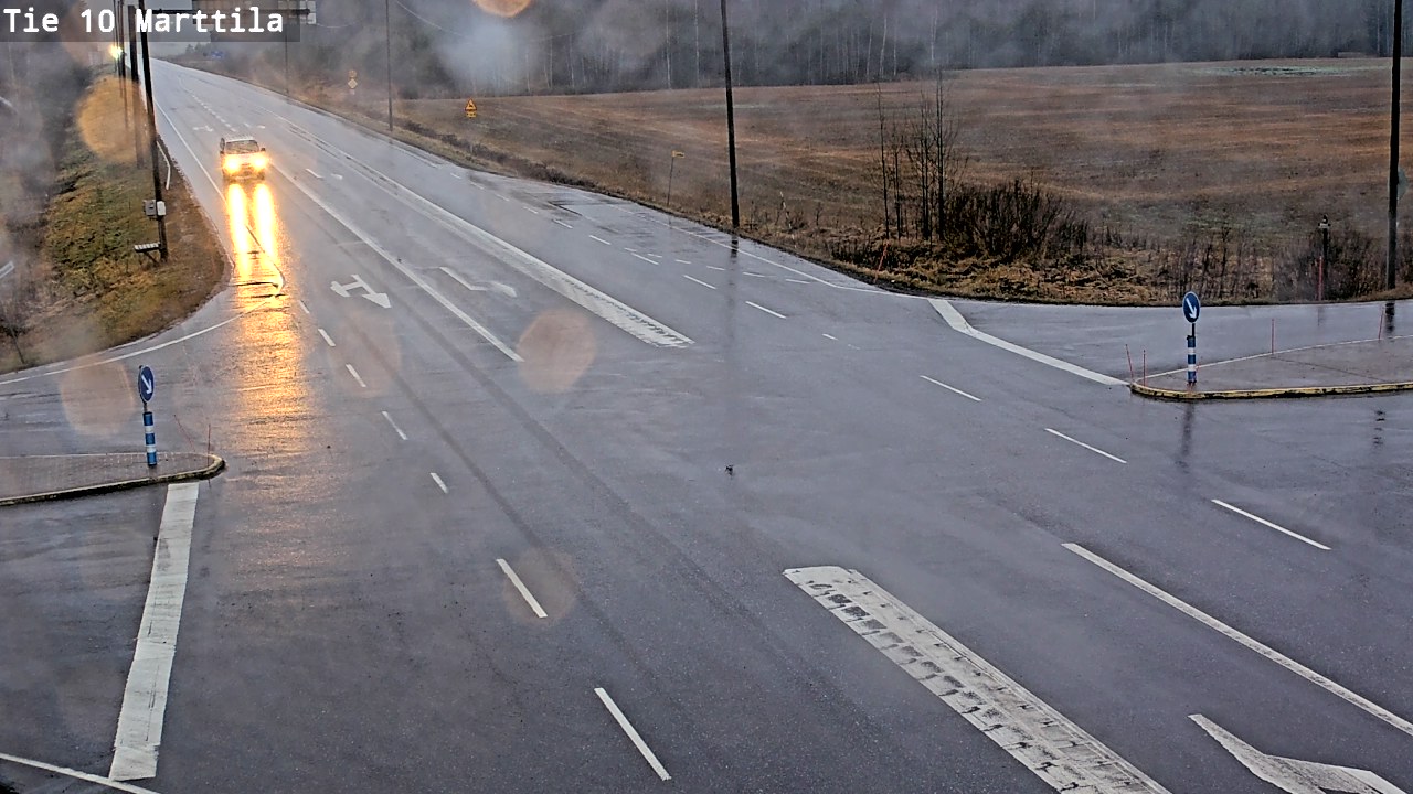 Weather Camera Image Väg 10 S:t Mårtens, Marttila, Varsinais-Suomi