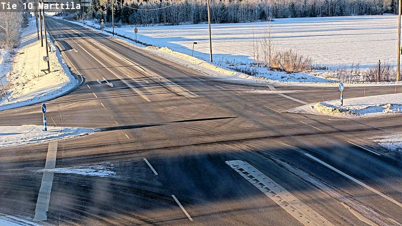 Weather Camera Image Väg 10 S:t Mårtens, Marttila, Varsinais-Suomi