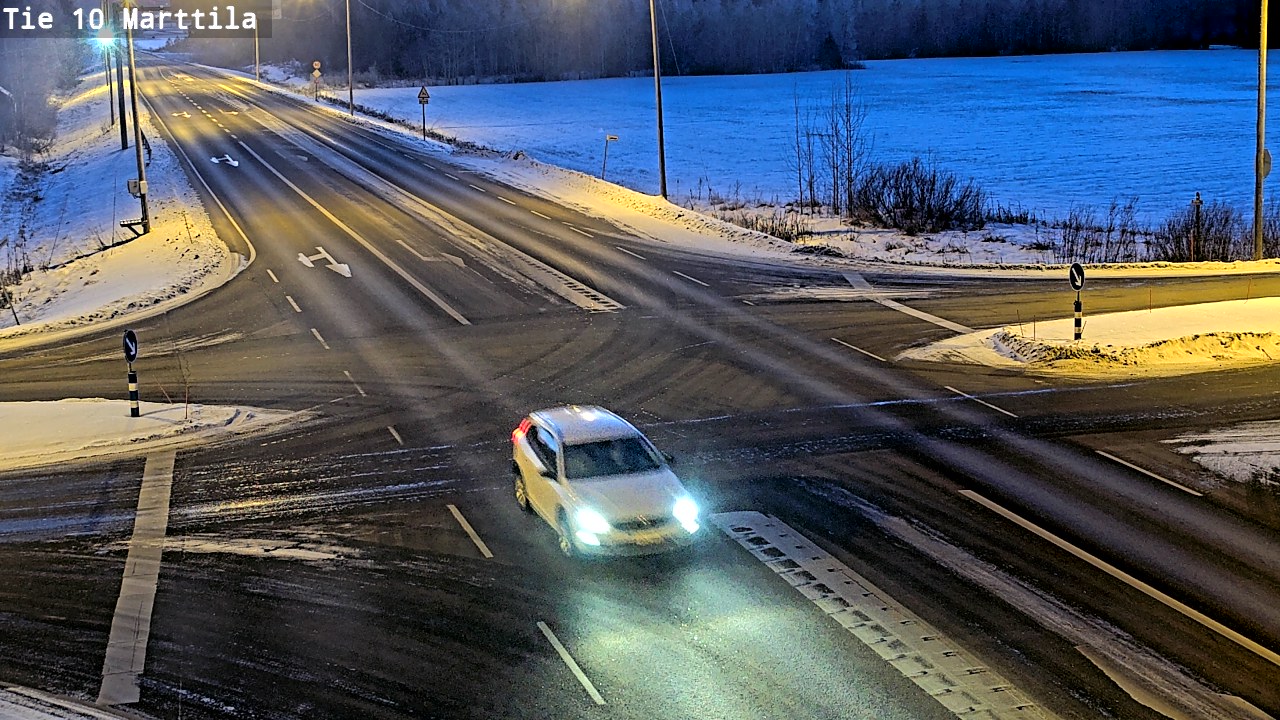 Weather Camera Image Väg 10 S:t Mårtens, Marttila, Varsinais-Suomi
