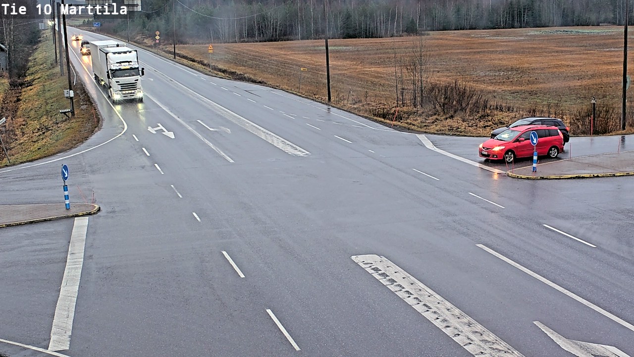 Weather Camera Image Väg 10 S:t Mårtens, Marttila, Varsinais-Suomi