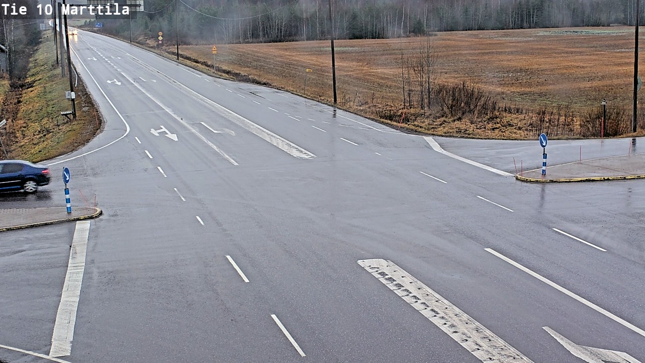 Weather Camera Image Väg 10 S:t Mårtens, Marttila, Varsinais-Suomi