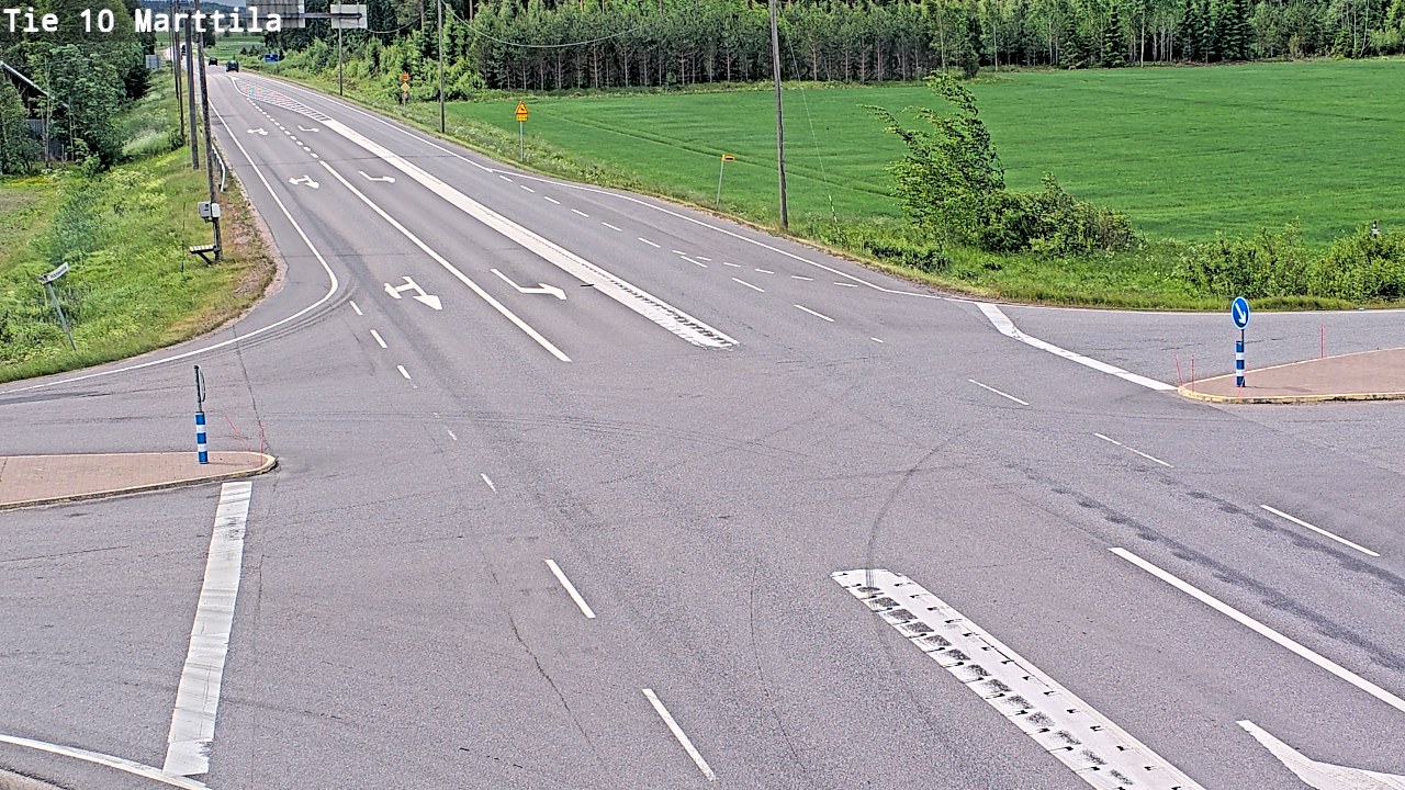 Weather Camera Image Väg 10 S:t Mårtens, Marttila, Varsinais-Suomi