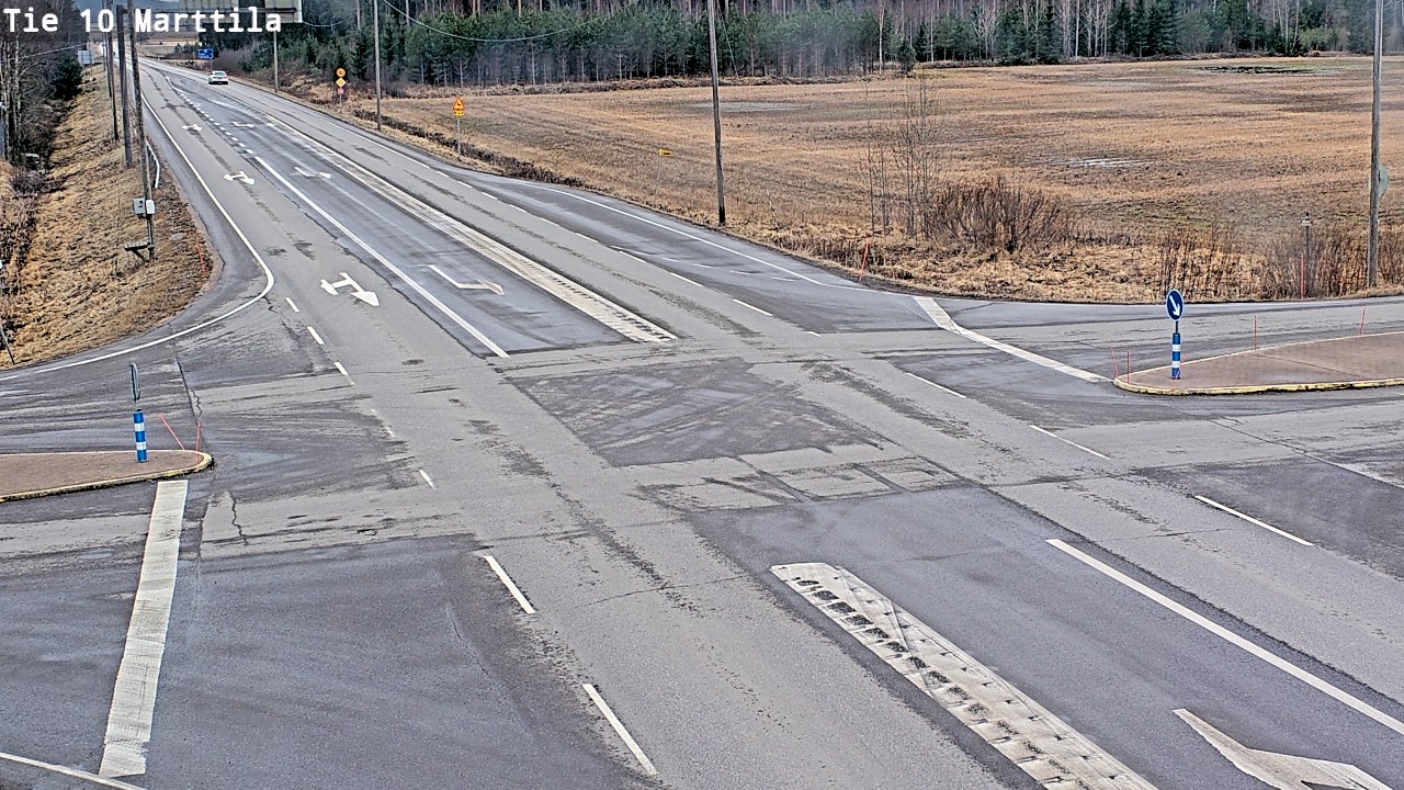 Weather Camera Image Väg 10 S:t Mårtens, Marttila, Varsinais-Suomi