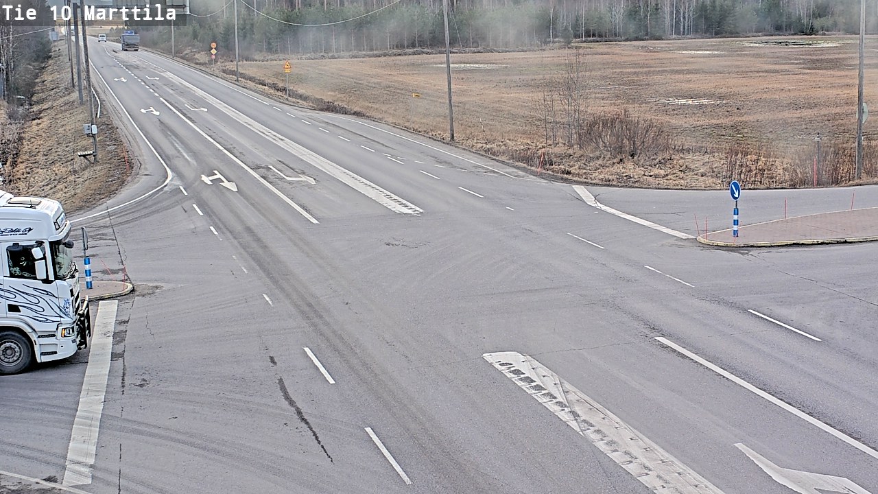 Weather Camera Image Väg 10 S:t Mårtens, Marttila, Varsinais-Suomi