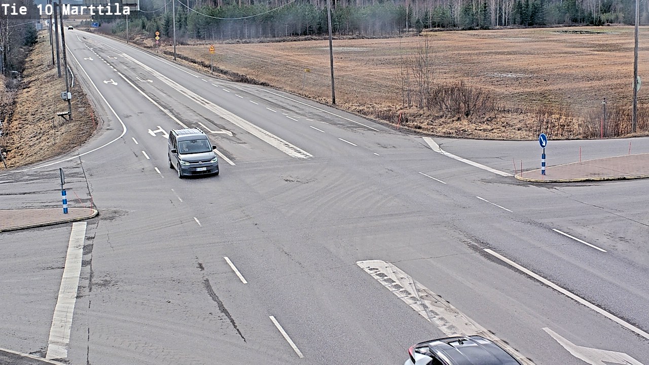 Weather Camera Image Väg 10 S:t Mårtens, Marttila, Varsinais-Suomi