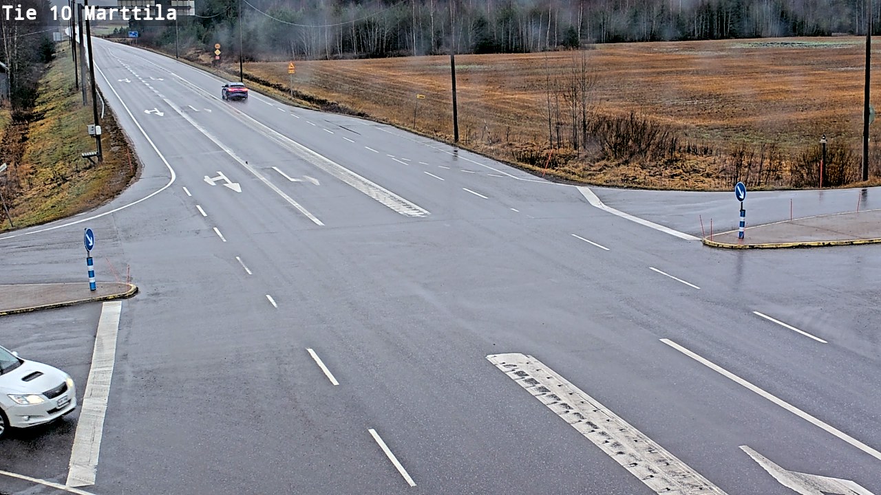 Weather Camera Image Väg 10 S:t Mårtens, Marttila, Varsinais-Suomi
