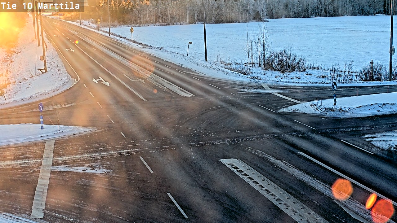Weather Camera Image Väg 10 S:t Mårtens, Marttila, Varsinais-Suomi