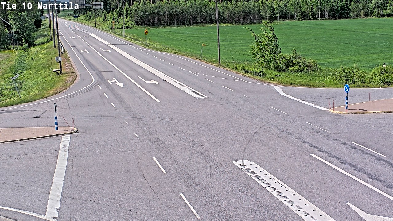 Weather Camera Image Väg 10 S:t Mårtens, Marttila, Varsinais-Suomi