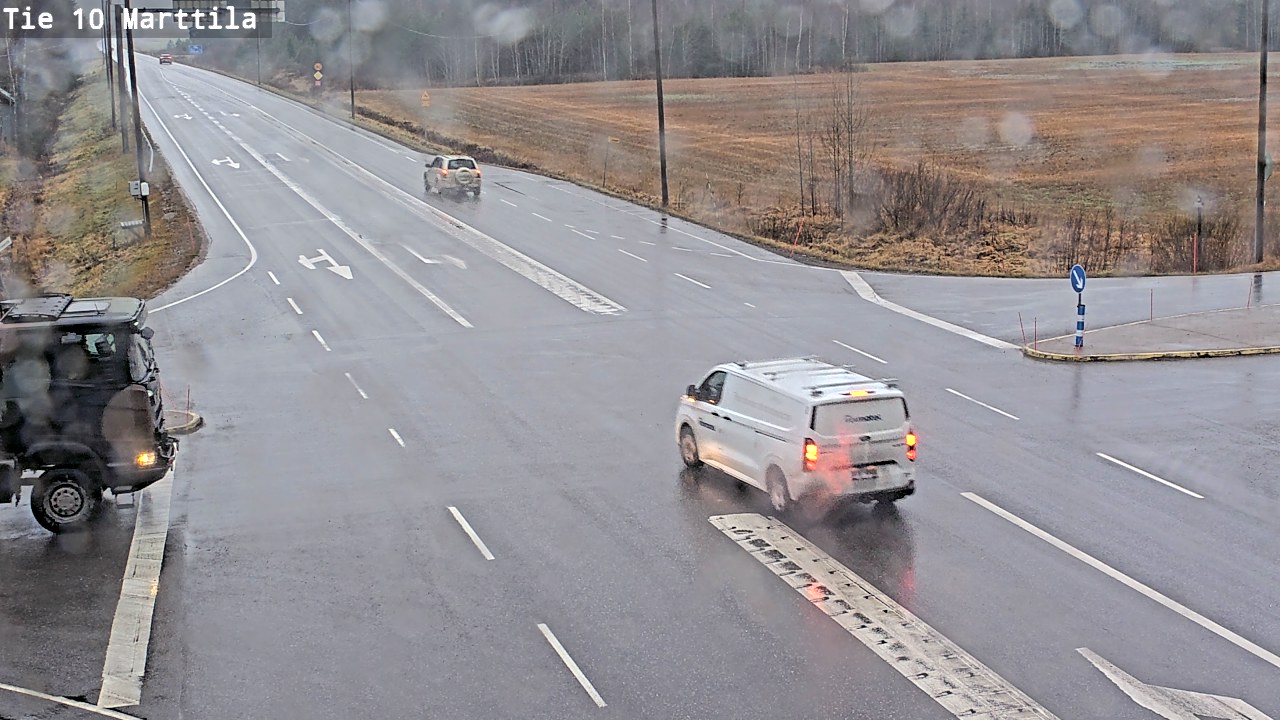 Weather Camera Image Väg 10 S:t Mårtens, Marttila, Varsinais-Suomi