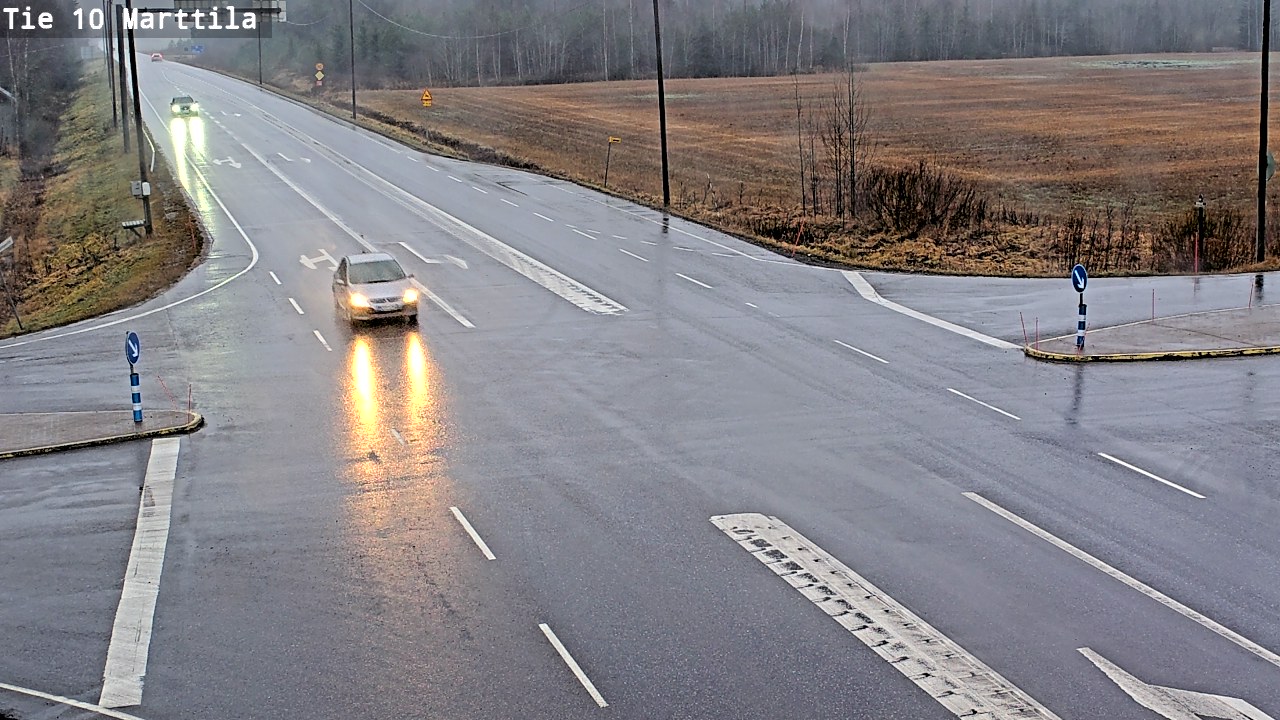 Weather Camera Image Väg 10 S:t Mårtens, Marttila, Varsinais-Suomi