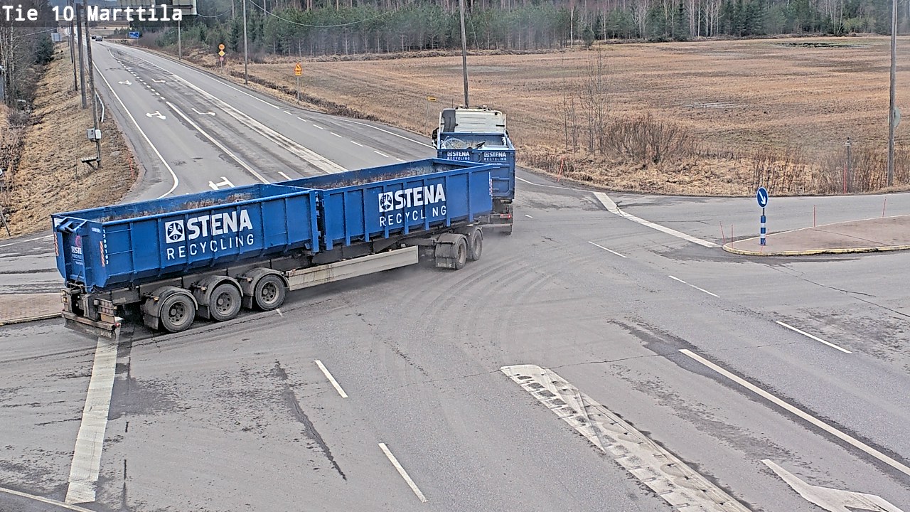 Weather Camera Image Väg 10 S:t Mårtens, Marttila, Varsinais-Suomi