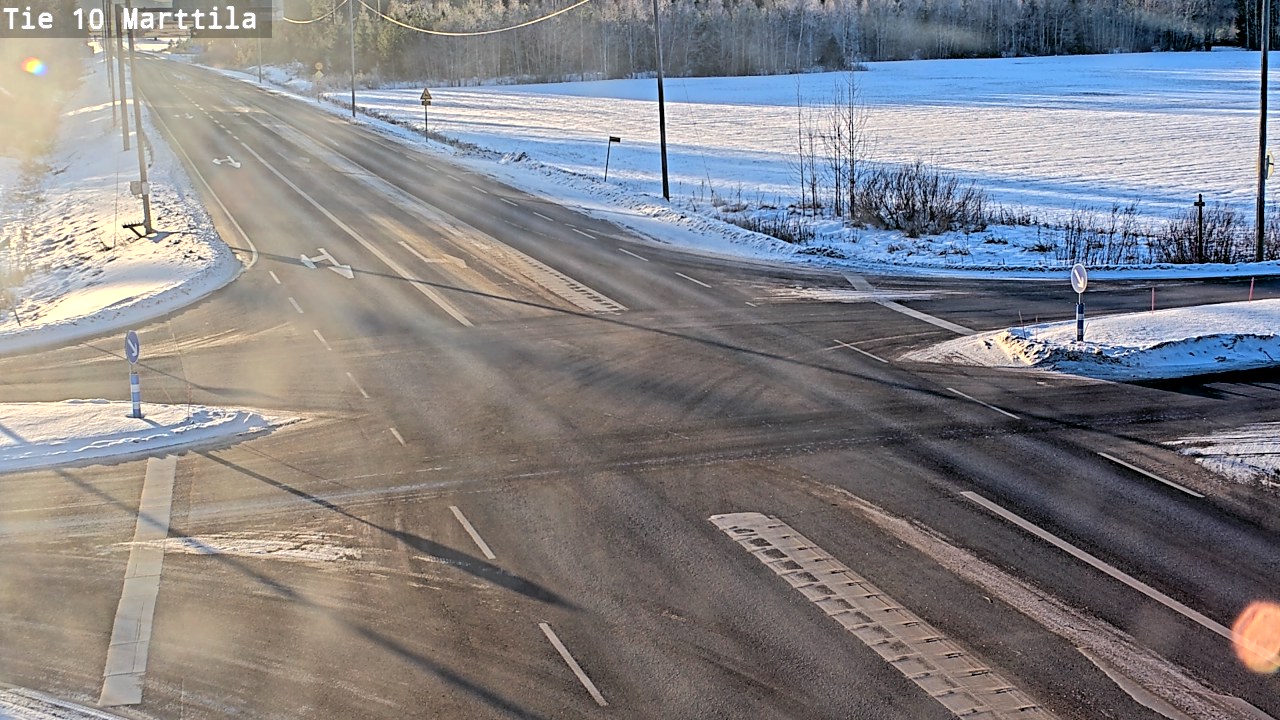 Weather Camera Image Väg 10 S:t Mårtens, Marttila, Varsinais-Suomi