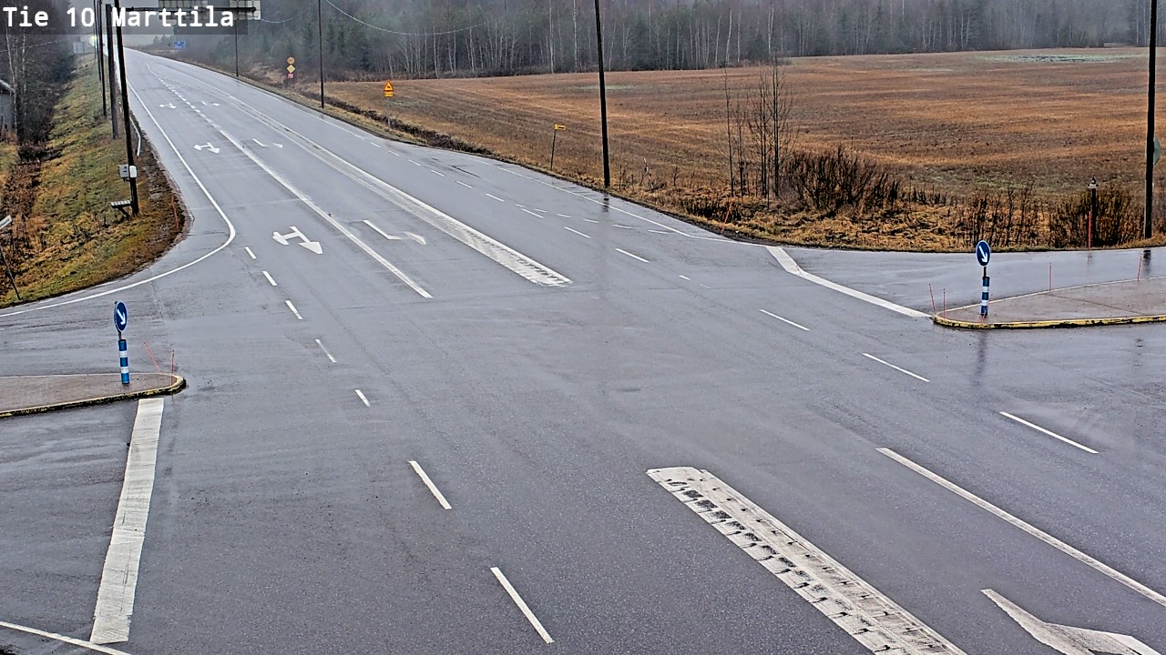 Weather Camera Image Väg 10 S:t Mårtens, Marttila, Varsinais-Suomi