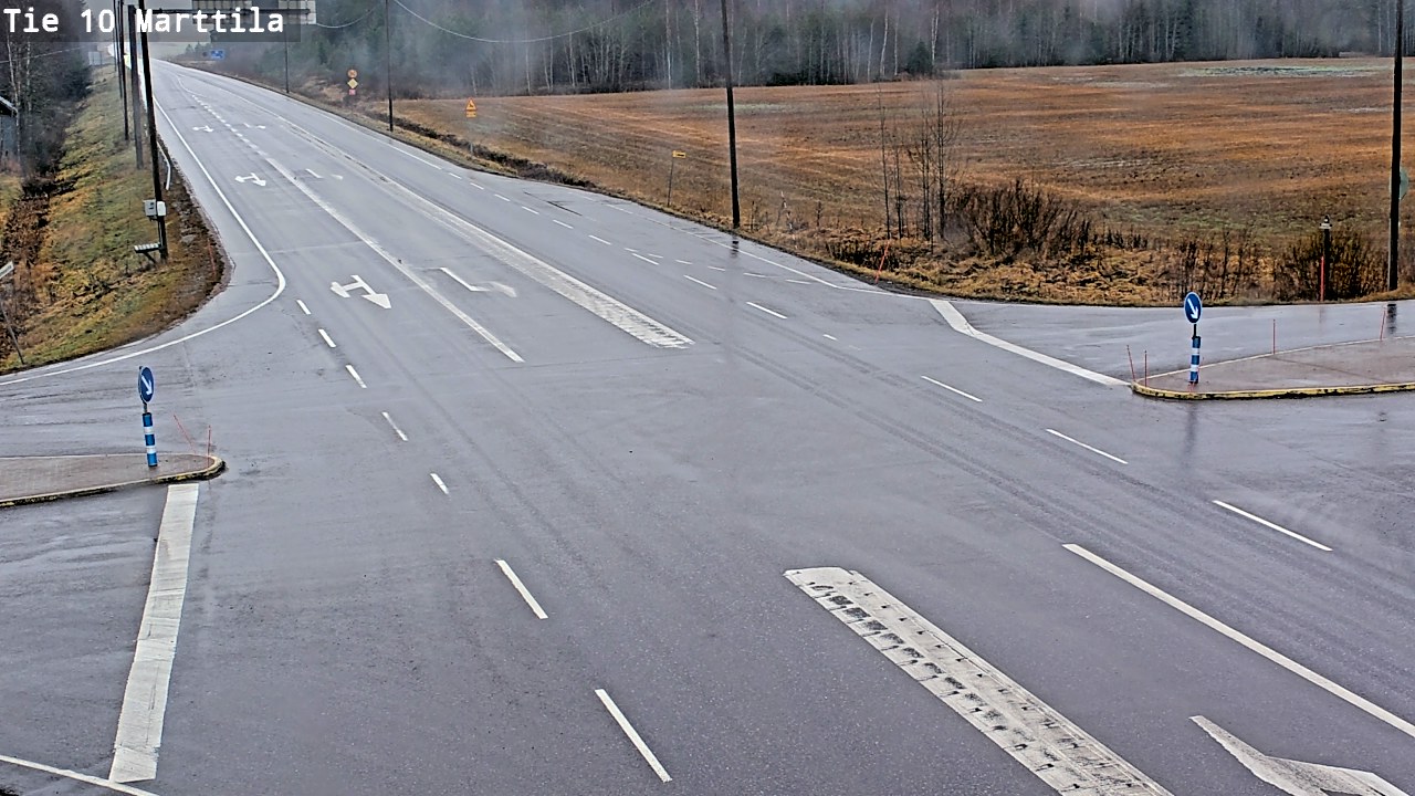 Weather Camera Image Väg 10 S:t Mårtens, Marttila, Varsinais-Suomi