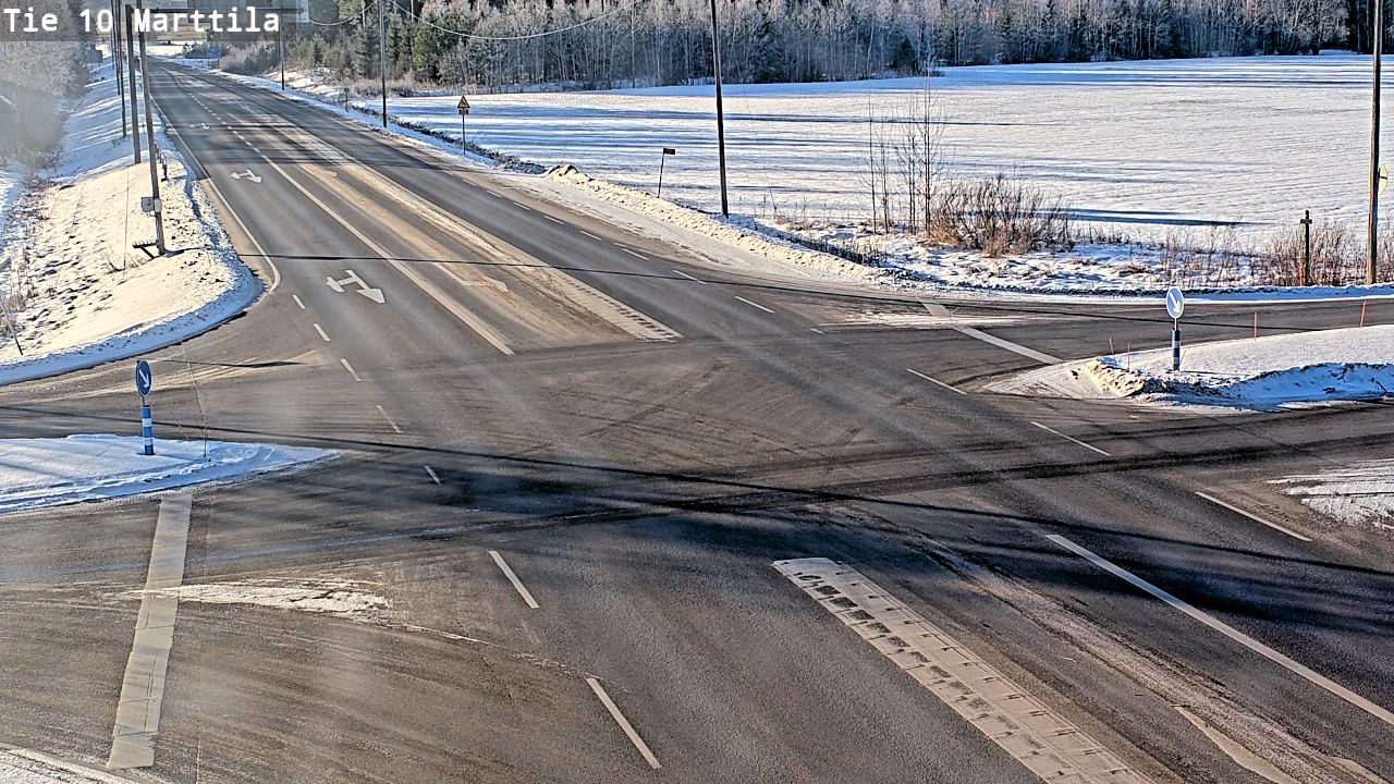Weather Camera Image Väg 10 S:t Mårtens, Marttila, Varsinais-Suomi