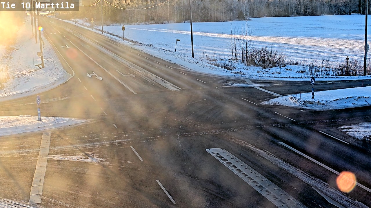 Weather Camera Image Väg 10 S:t Mårtens, Marttila, Varsinais-Suomi