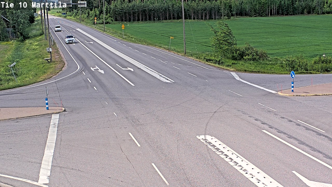 Weather Camera Image Väg 10 S:t Mårtens, Marttila, Varsinais-Suomi
