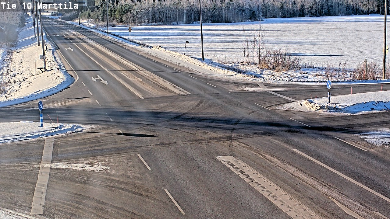 Weather Camera Image Väg 10 S:t Mårtens, Marttila, Varsinais-Suomi