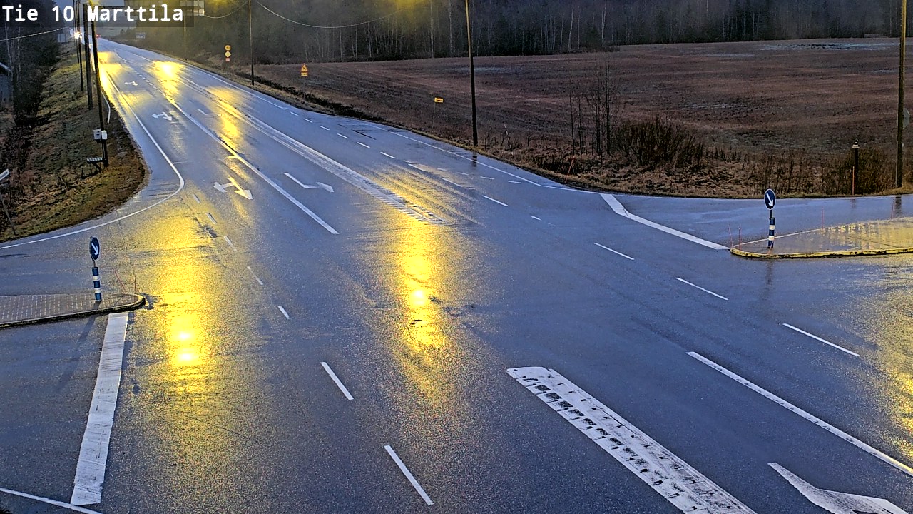 Weather Camera Image Väg 10 S:t Mårtens, Marttila, Varsinais-Suomi
