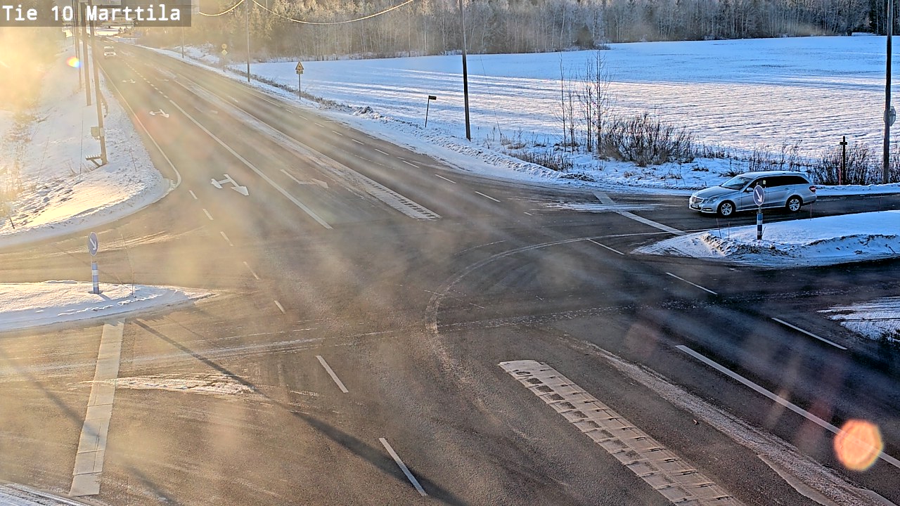 Weather Camera Image Väg 10 S:t Mårtens, Marttila, Varsinais-Suomi