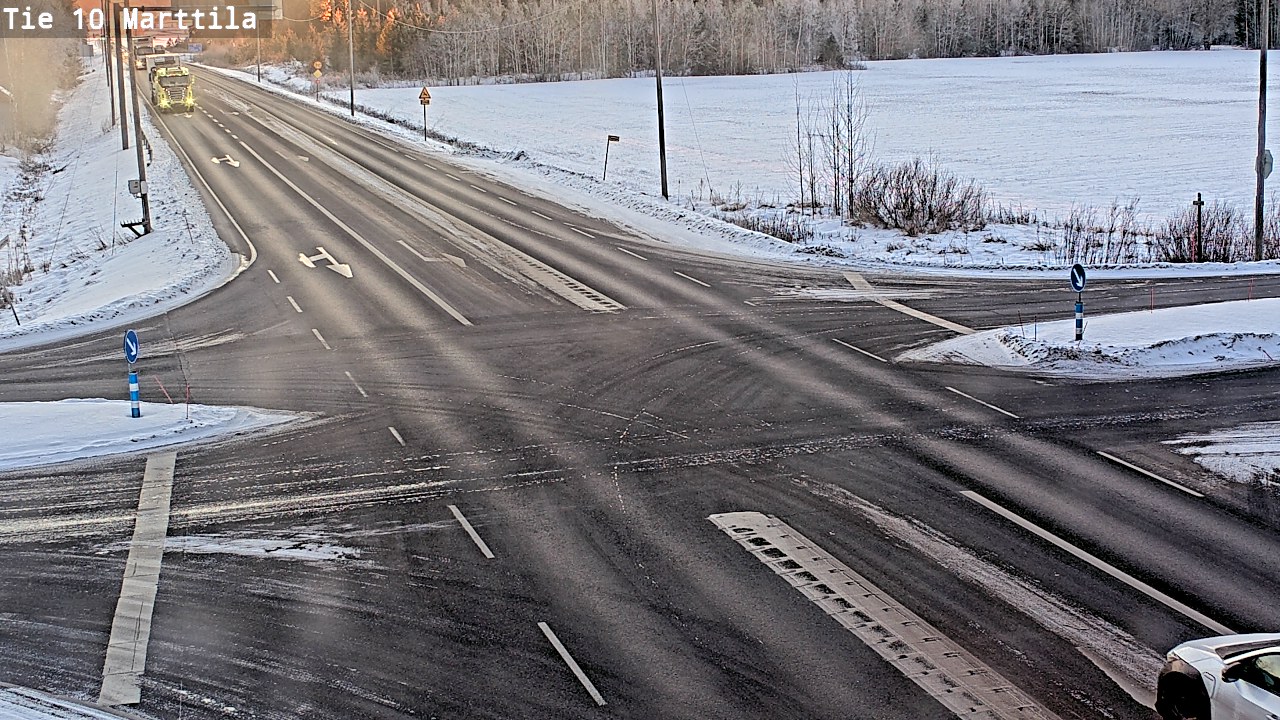 Weather Camera Image Väg 10 S:t Mårtens, Marttila, Varsinais-Suomi