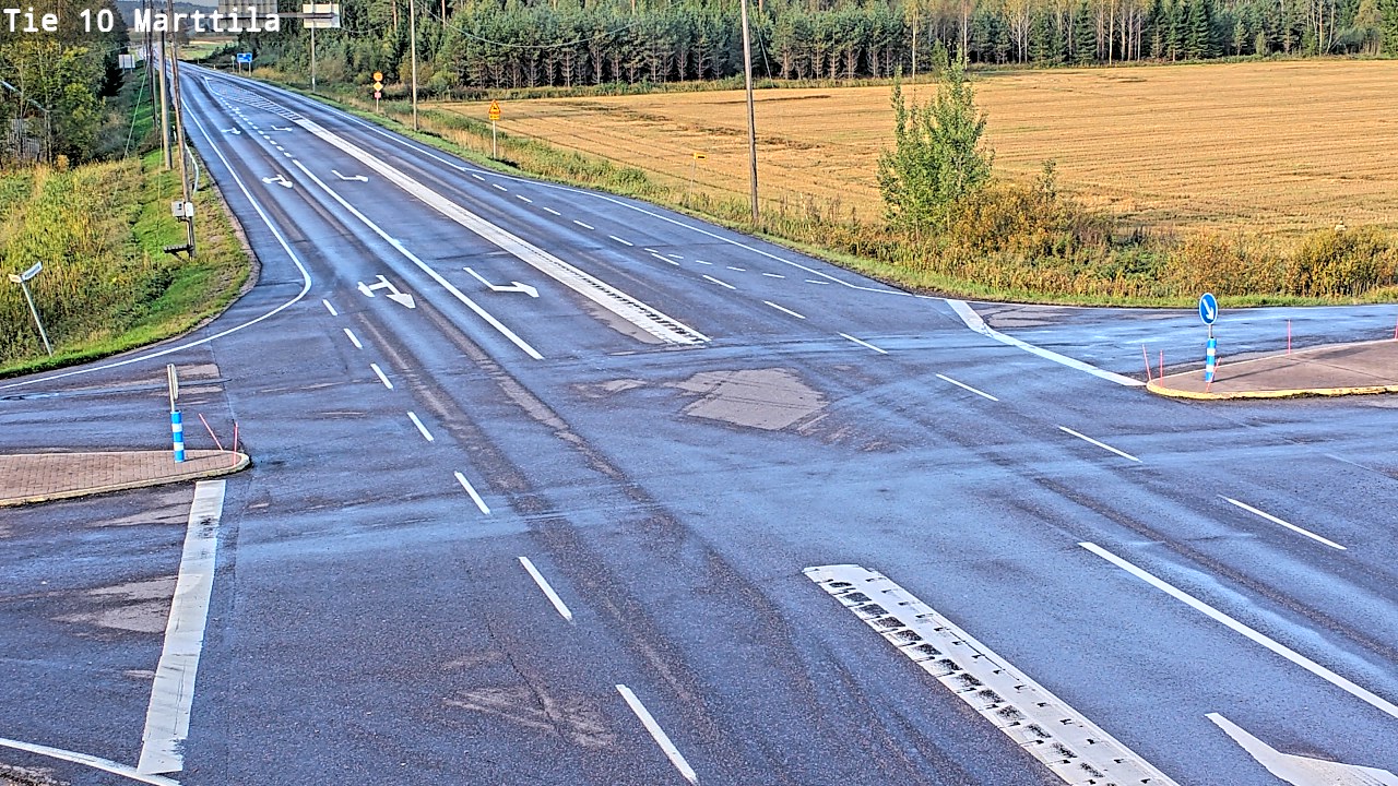 Weather Camera Image Väg 10 S:t Mårtens, Marttila, Varsinais-Suomi