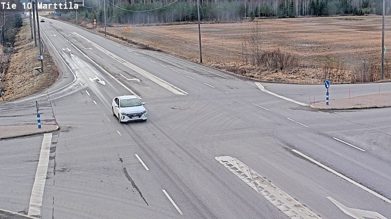 Weather Camera Image Väg 10 S:t Mårtens, Marttila, Varsinais-Suomi