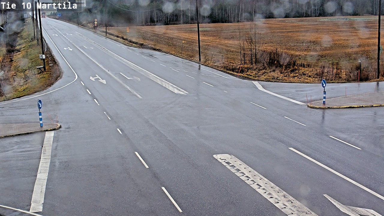 Weather Camera Image Väg 10 S:t Mårtens, Marttila, Varsinais-Suomi