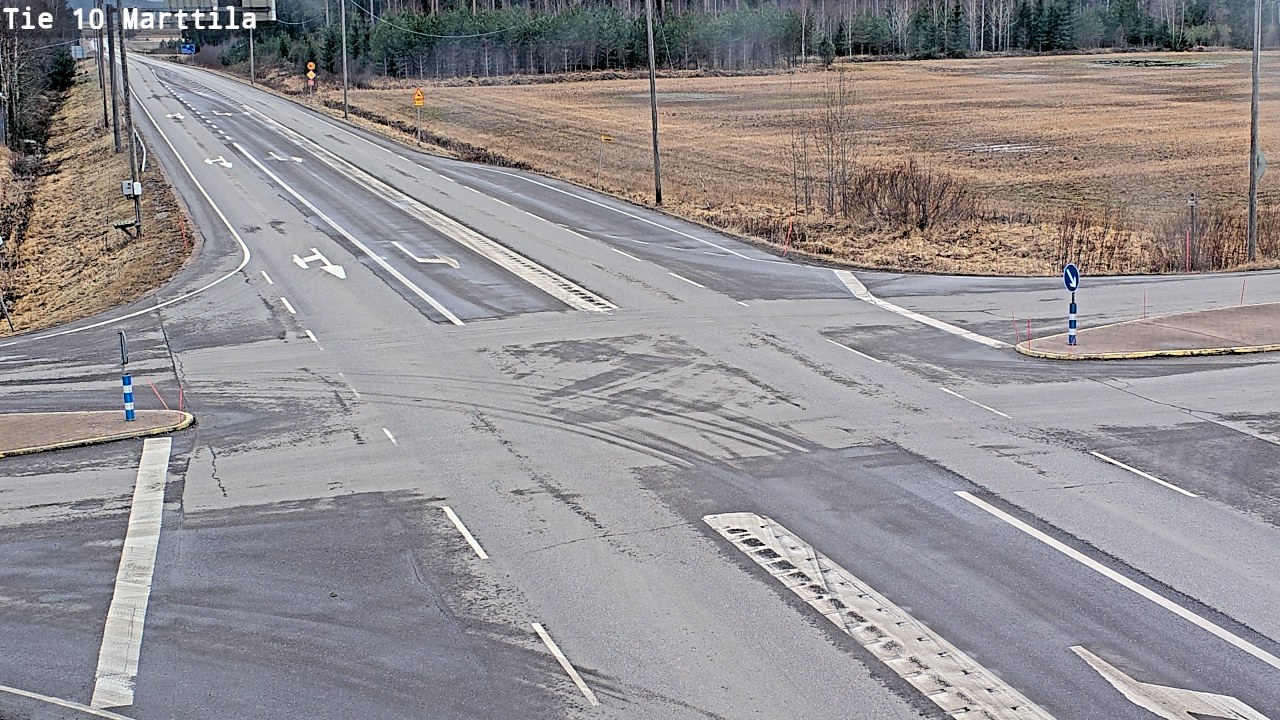 Weather Camera Image Väg 10 S:t Mårtens, Marttila, Varsinais-Suomi
