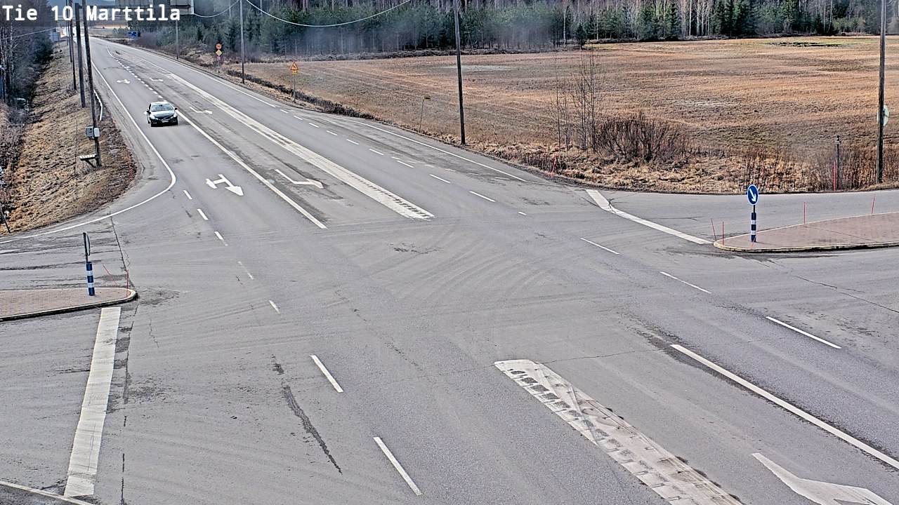 Weather Camera Image Väg 10 S:t Mårtens, Marttila, Varsinais-Suomi