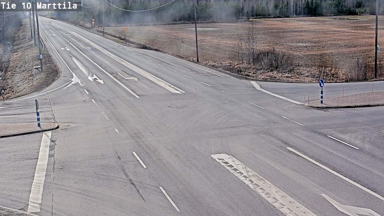 Weather Camera Image Väg 10 S:t Mårtens, Marttila, Varsinais-Suomi