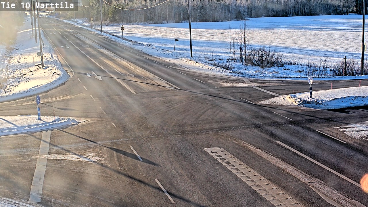 Weather Camera Image Väg 10 S:t Mårtens, Marttila, Varsinais-Suomi
