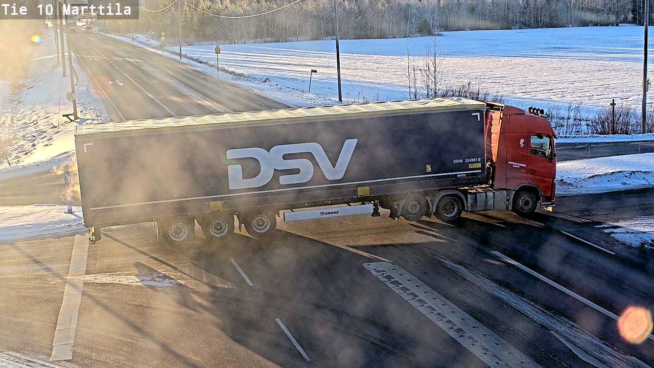 Weather Camera Image Väg 10 S:t Mårtens, Marttila, Varsinais-Suomi