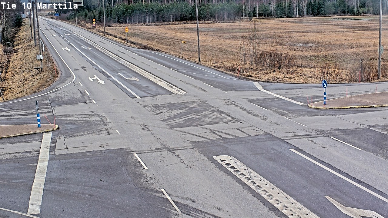 Weather Camera Image Väg 10 S:t Mårtens, Marttila, Varsinais-Suomi