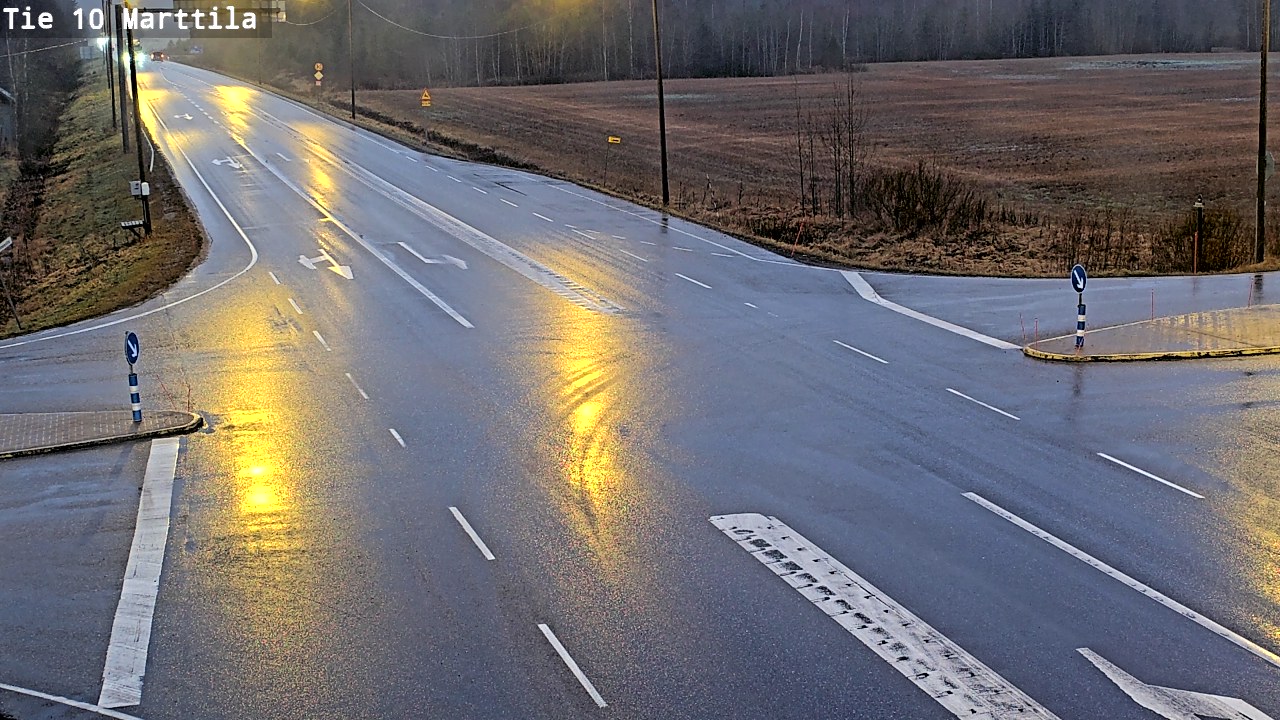 Weather Camera Image Väg 10 S:t Mårtens, Marttila, Varsinais-Suomi