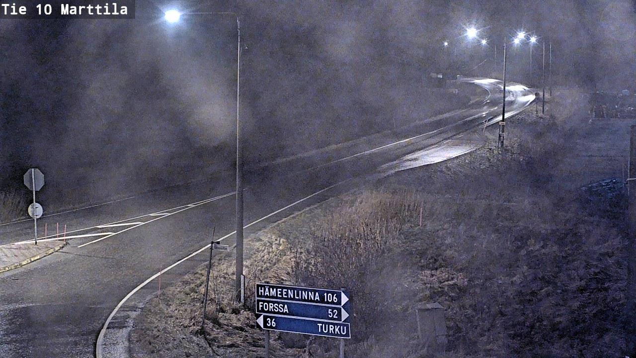 Weather Camera Image Väg 10 S:t Mårtens, Marttila, Varsinais-Suomi
