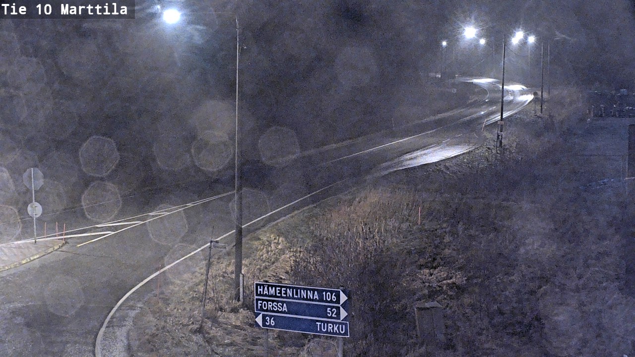 Weather Camera Image Väg 10 S:t Mårtens, Marttila, Varsinais-Suomi