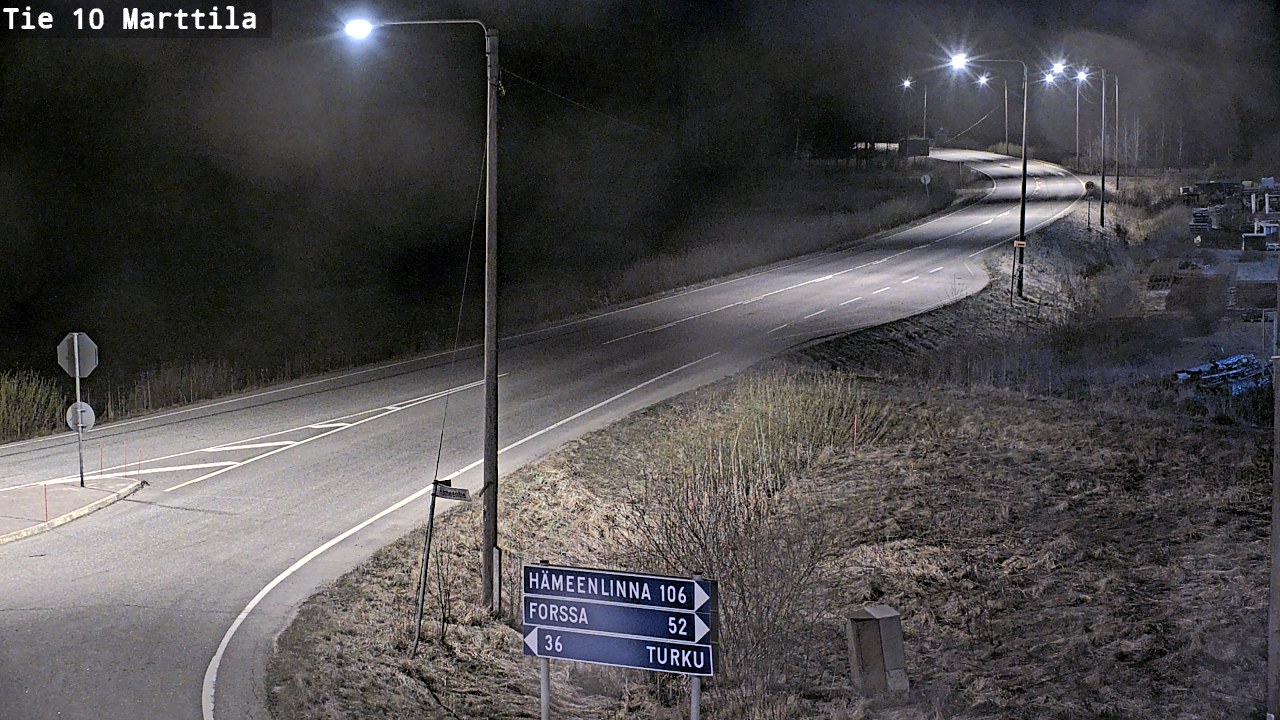 Weather Camera Image Road 10 Marttila, Marttila, Varsinais-Suomi